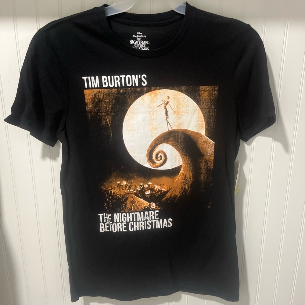 Nightmare Before Christmas Poster Graphic T-Shirt Size NEW